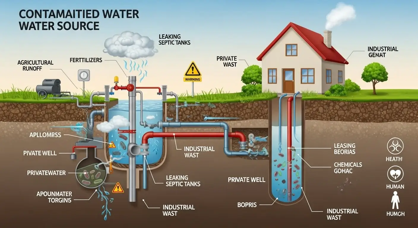 Contaminated Water Source (Especially Well Water)