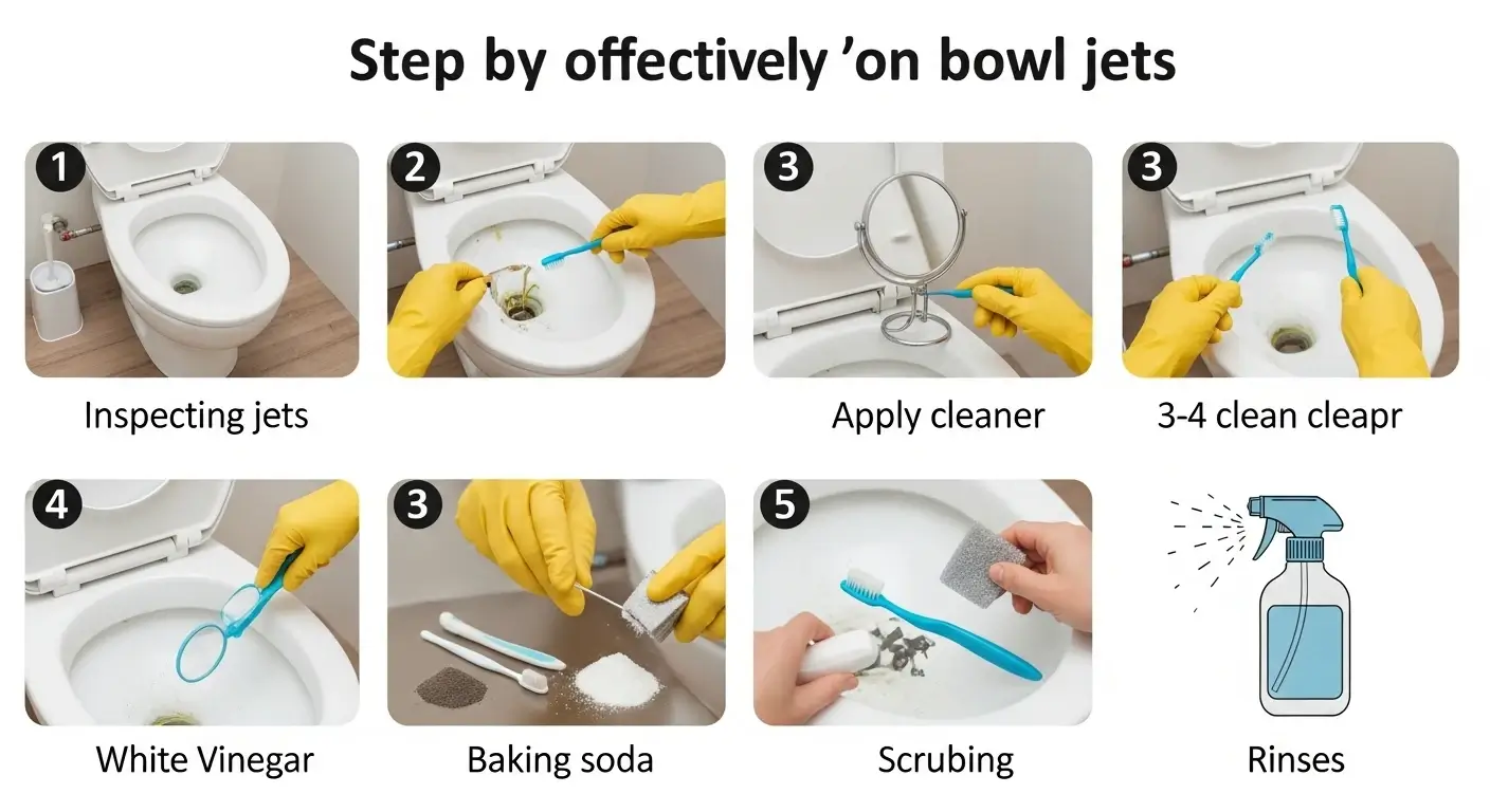 How to Effectively Clean Toilet Bowl Jets