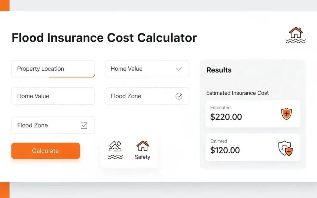 Flood Insurance Cost Calculator​