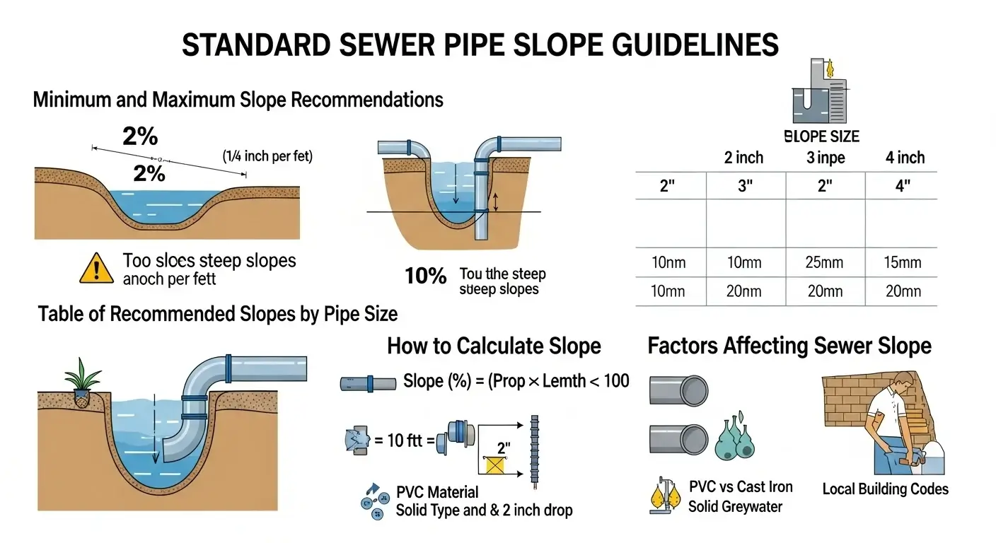 Standard Sewer Pipe Slope Guidelines
