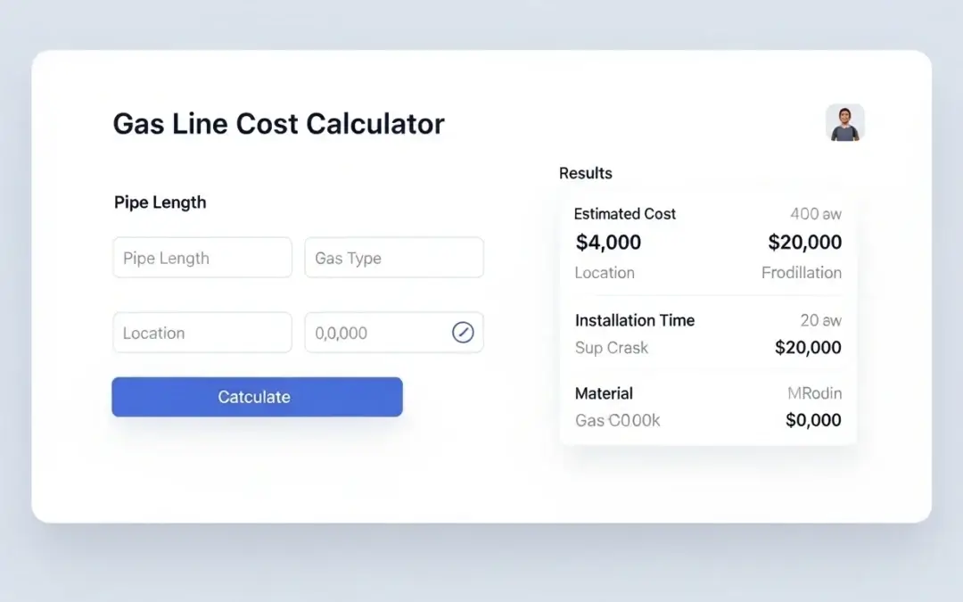 Gas Line Cost Calculator​